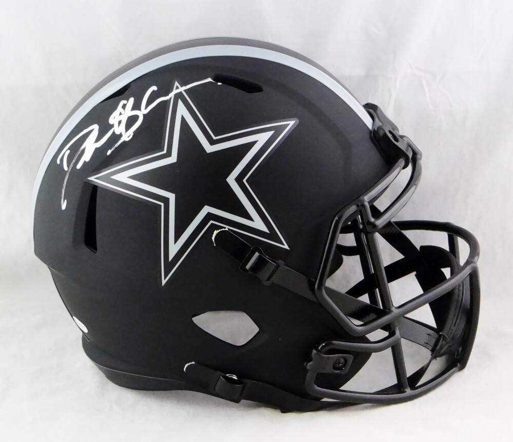 Deion Sanders Autographed Dallas Cowboys F/S Eclipse Speed Helmet - Beckett W Auth *Silver