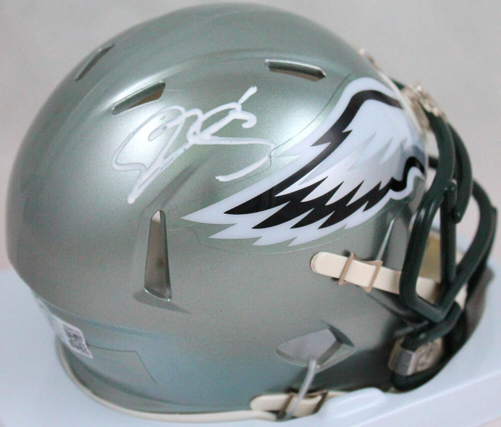 Donovan McNabb Autographed Philadelphia Eagles Flash Speed Mini Helmet-Beckett W Hologram *White