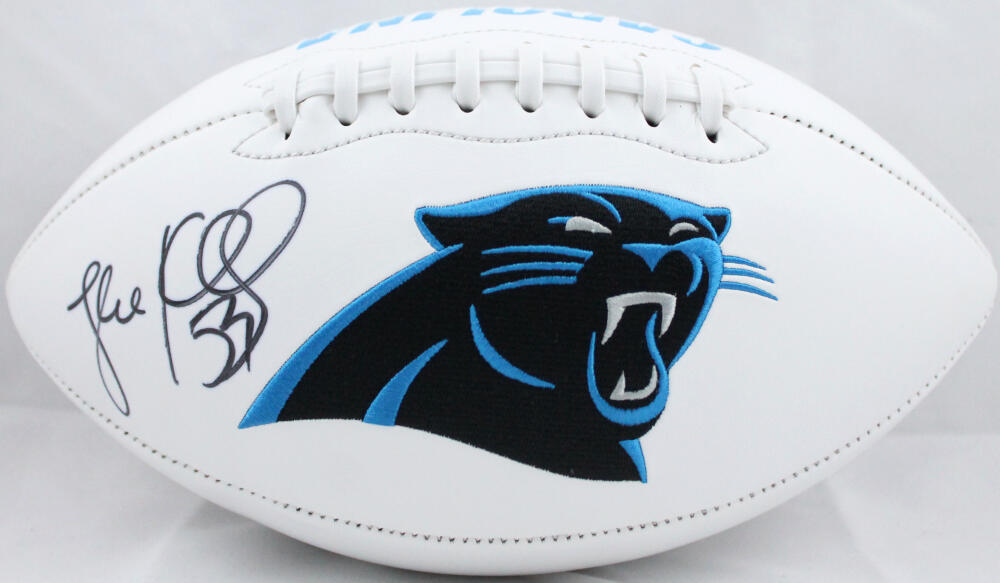 Luke Kuechly Autographed Carolina Panthers Logo Football- Beckett W Holo *Black