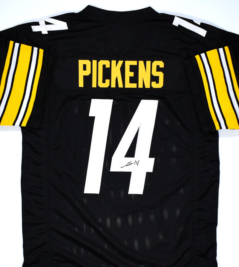 George Pickens Autographed Black Pro Style Jersey - JSA *Black